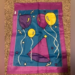 Vintage 1994 Birthday Garden Outdoor Flag Four Star International Trading Co